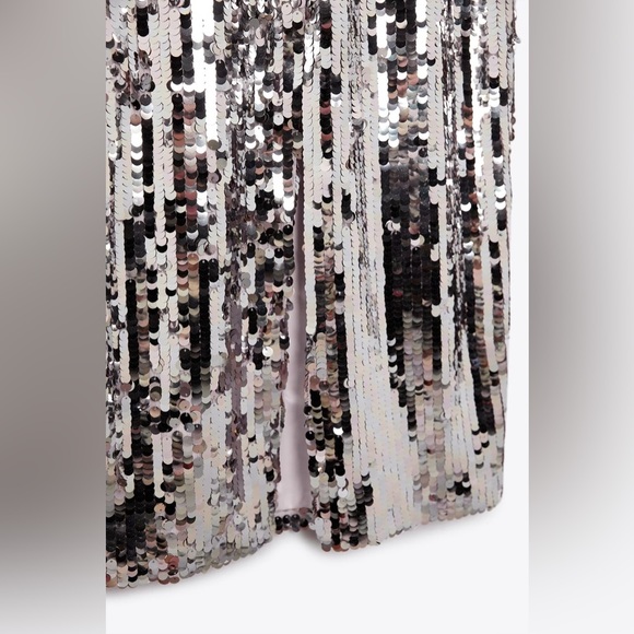 Zara Strappy Sequin Dress - Picture 3 of 9